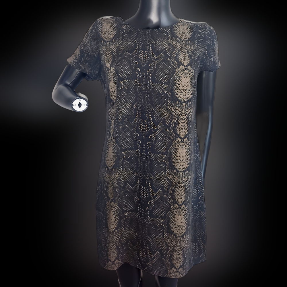Nicole Miller Snakeskin print bodycon/ sheath dress sz 4
